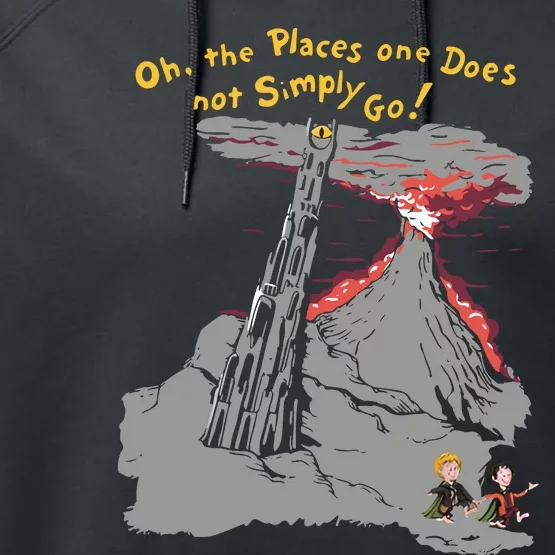 Oh The Places One Does Not Simply Go! Performance Fleece Hoodie