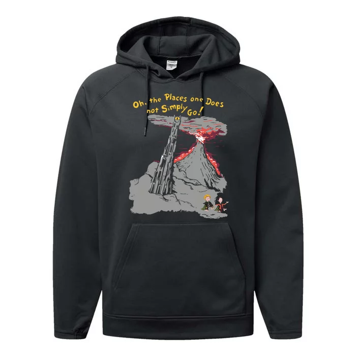 Oh The Places One Does Not Simply Go! Performance Fleece Hoodie