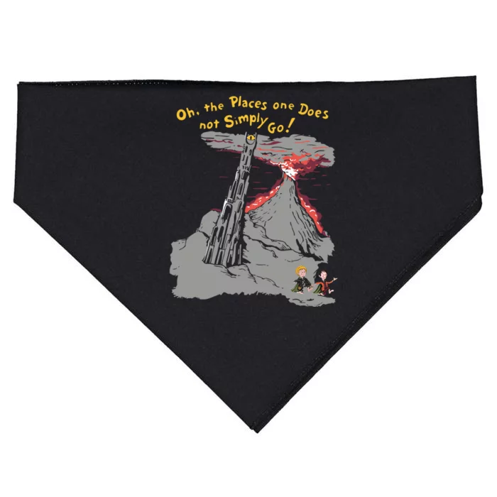 Oh The Places One Does Not Simply Go! USA-Made Doggie Bandana