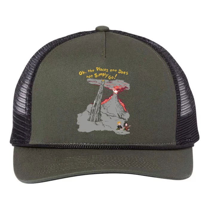 Oh The Places One Does Not Simply Go! Retro Rope Trucker Hat Cap