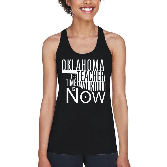 Oklahoma Teacher Protest Women's Racerback Tank