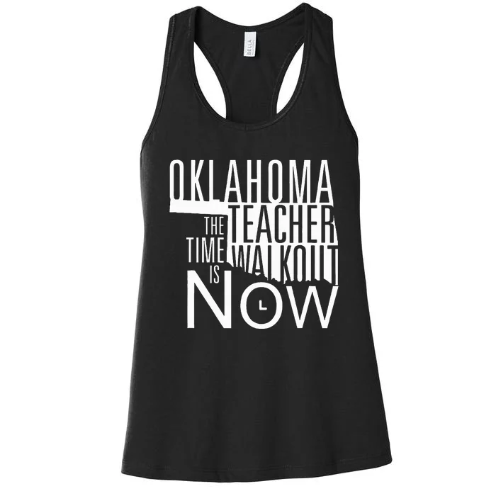 Oklahoma Teacher Protest Women's Racerback Tank