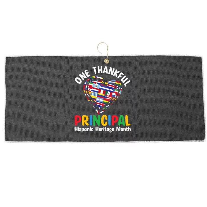 One Thankful Principal Hispanic Heritage Month Countries Large Microfiber Waffle Golf Towel