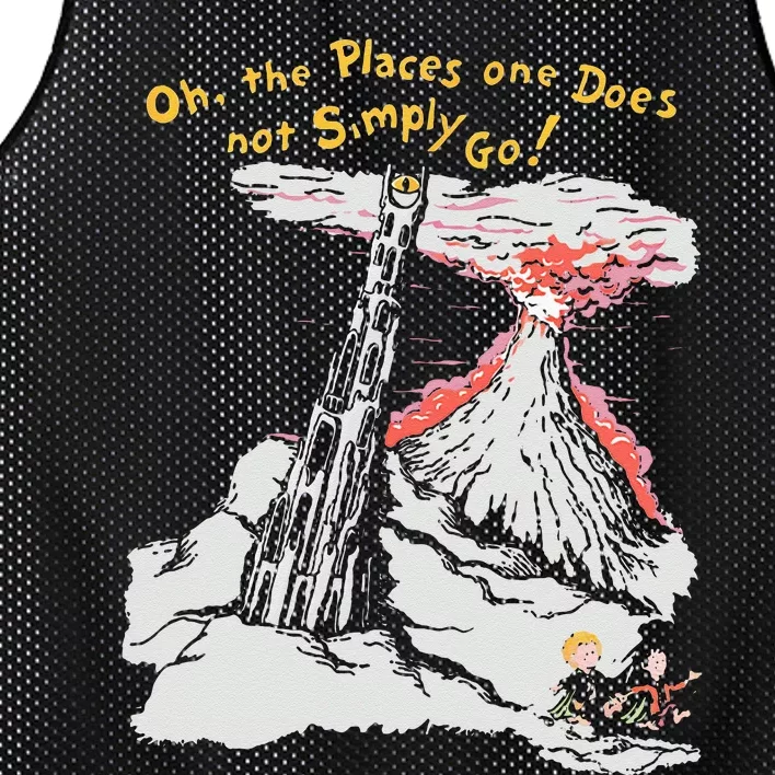 Oh The Places One Does Not Simply Go Mesh Reversible Basketball Jersey Tank