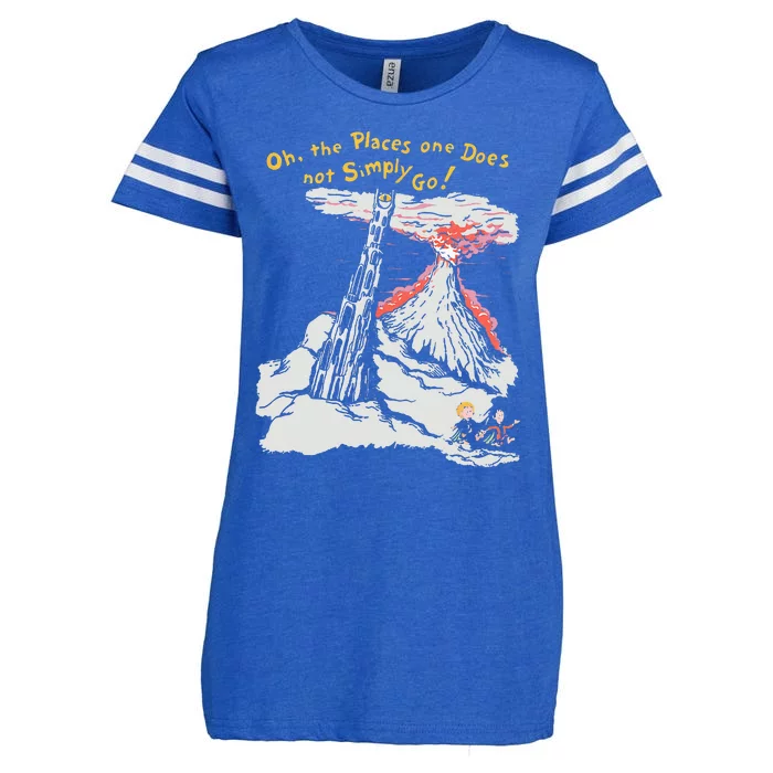 Oh The Places One Does Not Simply Go Enza Ladies Jersey Football T-Shirt