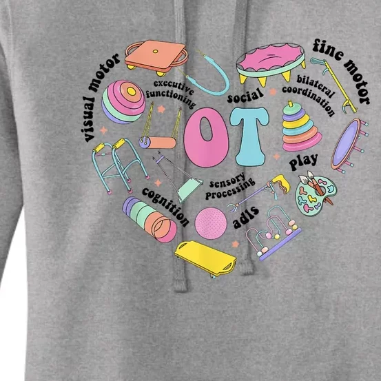 Occupational Therapy Pediatric Therapist Assistant OT Month Women's Pullover Hoodie