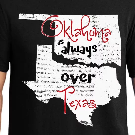 Oklahoma Texas Rivals Okie Distressed Pajama Set