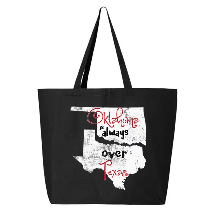 Oklahoma Texas Rivals Okie Distressed 25L Jumbo Tote