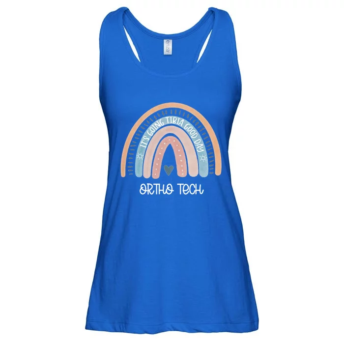 Ortho Tech Rainbow Nurse Surgical Orthopedic Technician Gift Ladies Essential Flowy Tank