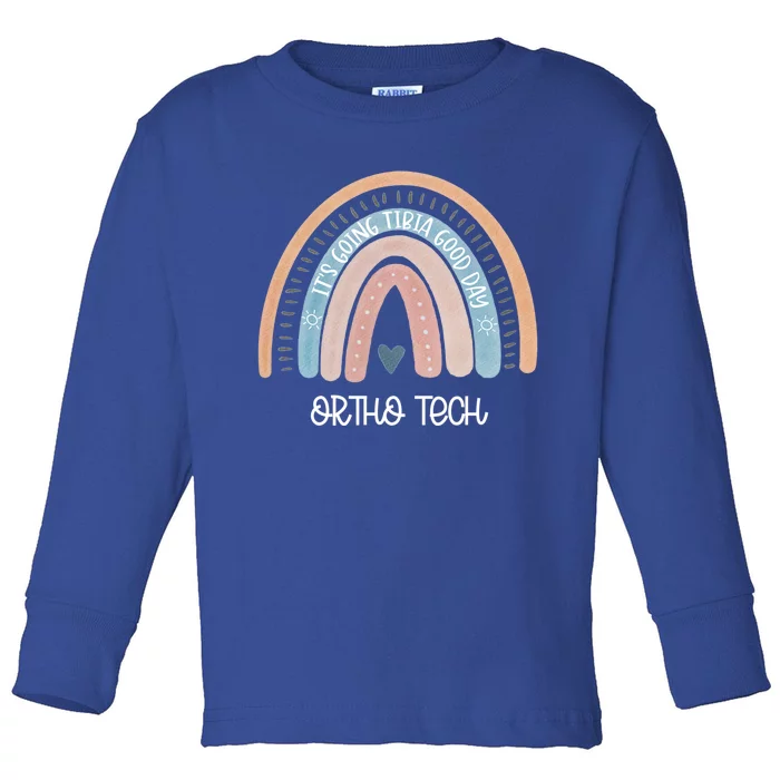 Ortho Tech Rainbow Nurse Surgical Orthopedic Technician Gift Toddler Long Sleeve Shirt