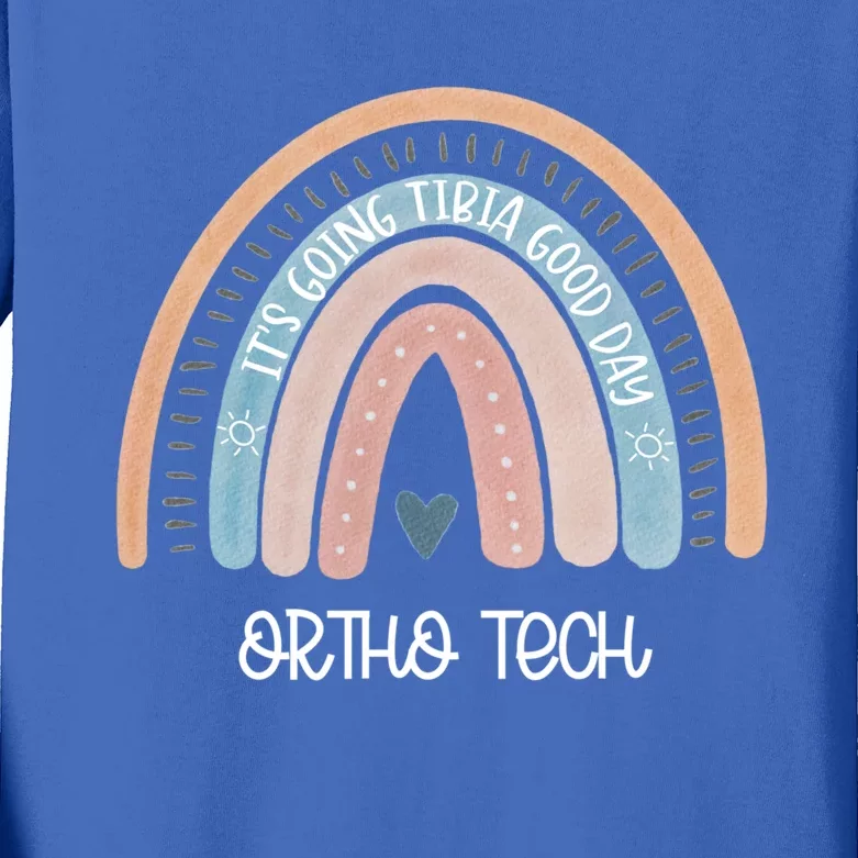 Ortho Tech Rainbow Nurse Surgical Orthopedic Technician Gift Kids Long Sleeve Shirt