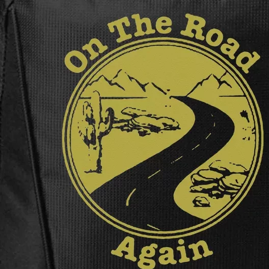 On The Road Again Vacation Camping Road Trip City Backpack