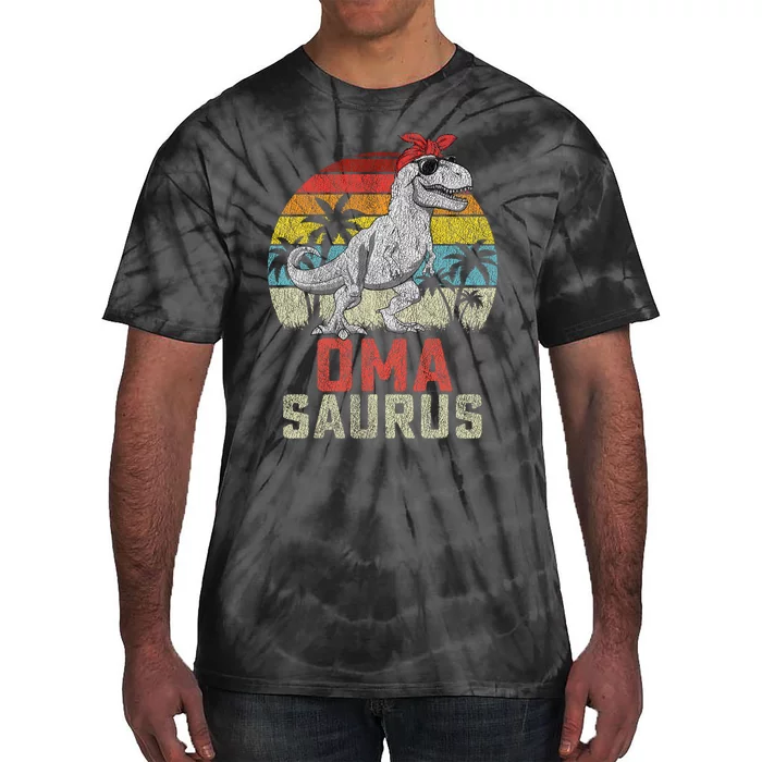 Omasaurus T Rex Dinosaur Oma Saurus MotherS Family Tie-Dye T-Shirt