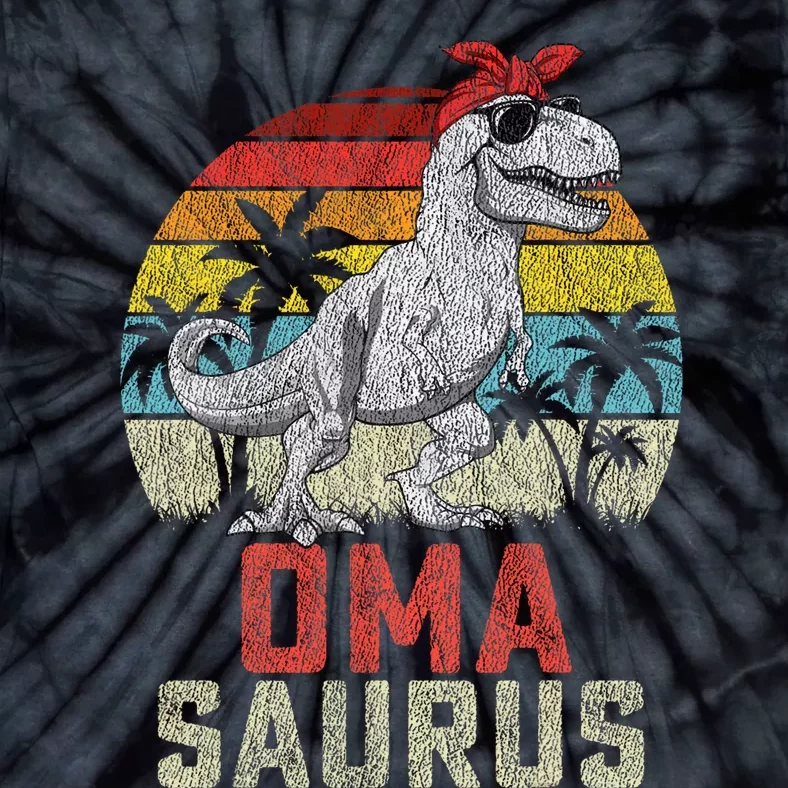 Omasaurus T Rex Dinosaur Oma Saurus MotherS Family Tie-Dye T-Shirt