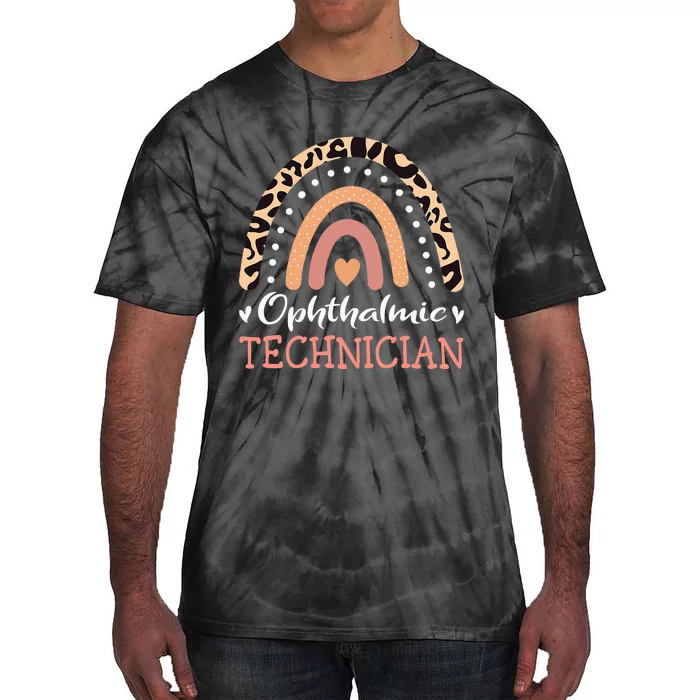 Ophthalmic Technician Rainbow Ophthalmology Appreciation Tie-Dye T-Shirt