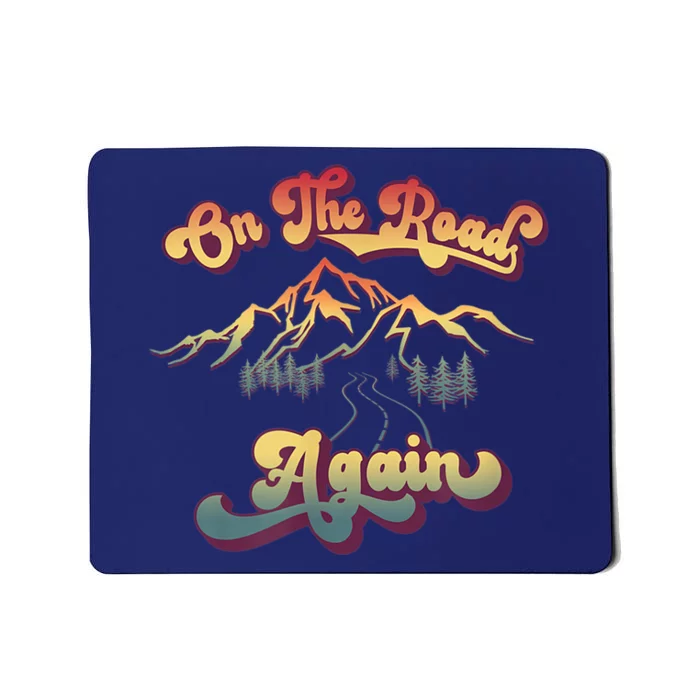 On The Road Again | Vintage Style Family Travel Mousepad