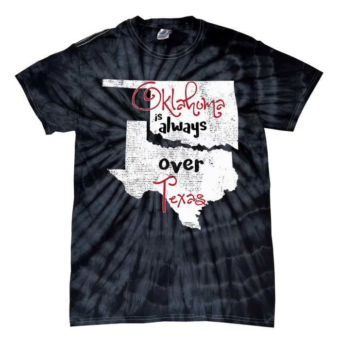 Oklahoma Texas Rivals Okie Distressed Tie-Dye T-Shirt