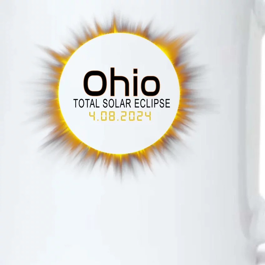 Ohio Total Solar Eclipse April 8 2024 Black Color Changing Mug