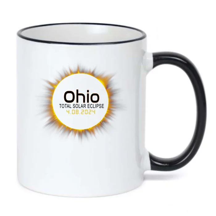 Ohio Total Solar Eclipse April 8 2024 Black Color Changing Mug