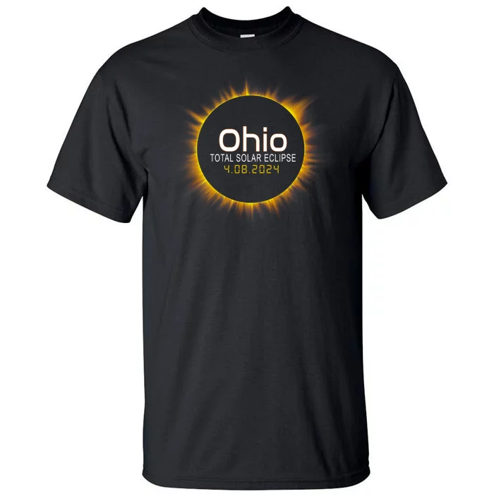 Ohio Total Solar Eclipse April 8 2024 Tall T-Shirt