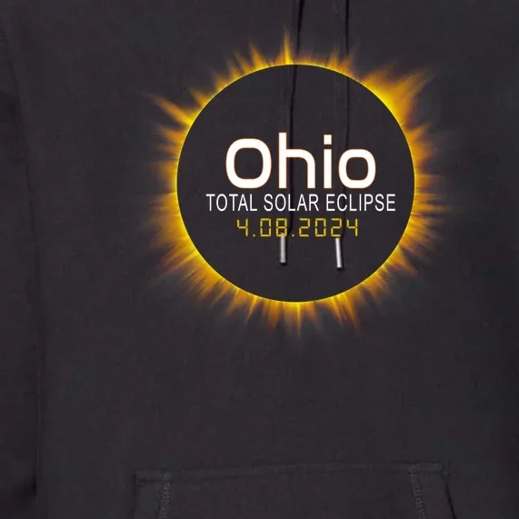 Ohio Total Solar Eclipse April 8 2024 Premium Hoodie