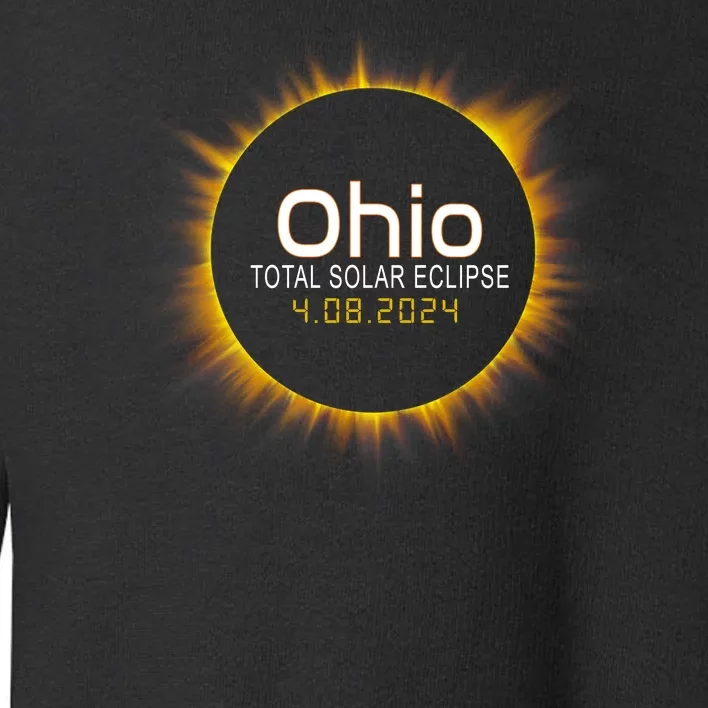 Ohio Total Solar Eclipse April 8 2024 Toddler Sweatshirt