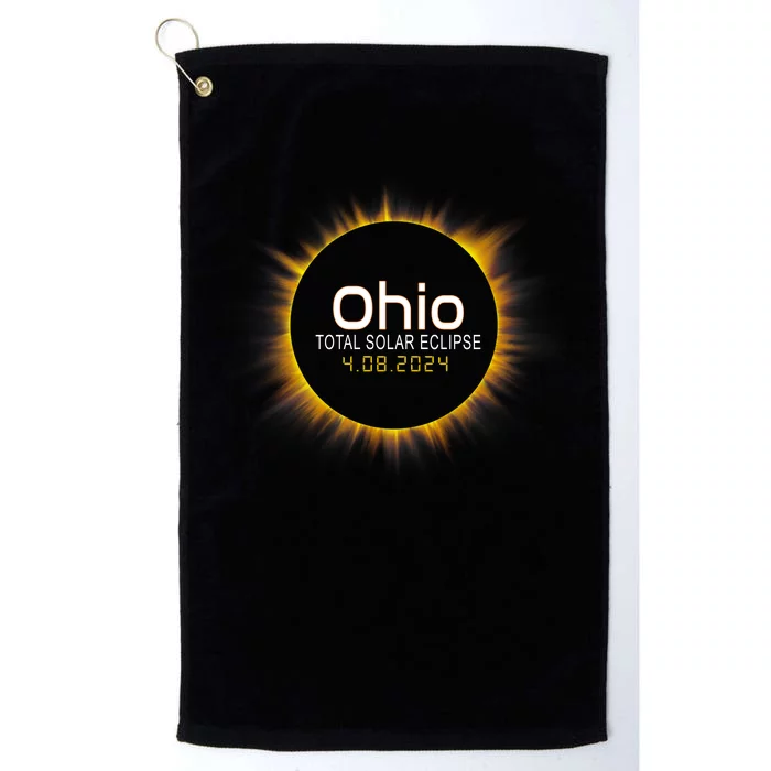 Ohio Total Solar Eclipse April 8 2024 Platinum Collection Golf Towel