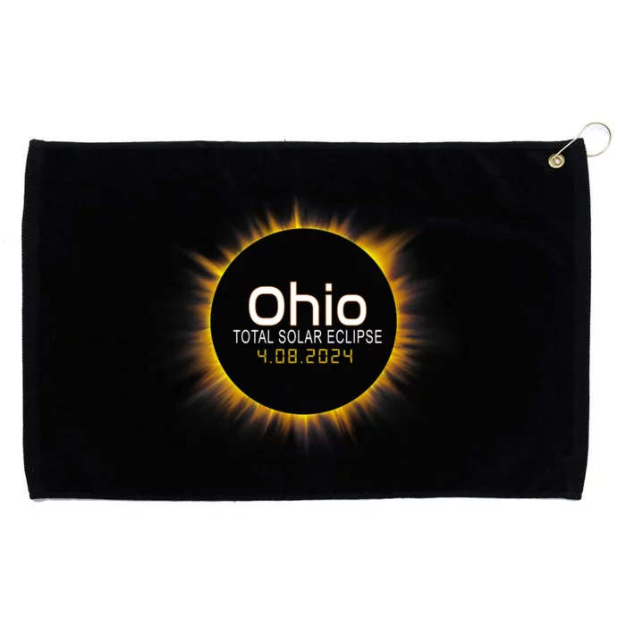 Ohio Total Solar Eclipse April 8 2024 Grommeted Golf Towel