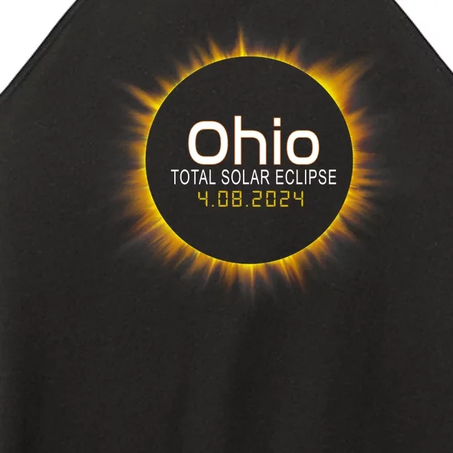 Ohio Total Solar Eclipse April 8 2024 Women’s Perfect Tri Rocker Tank