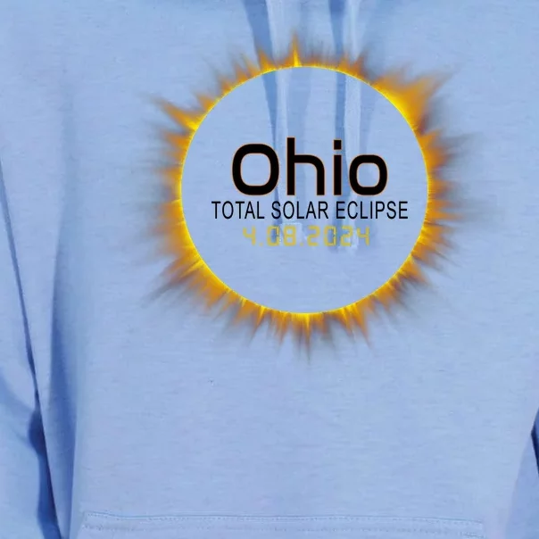 Ohio Total Solar Eclipse April 8 2024 Unisex Surf Hoodie