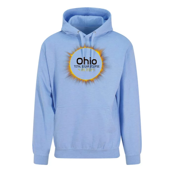 Ohio Total Solar Eclipse April 8 2024 Unisex Surf Hoodie