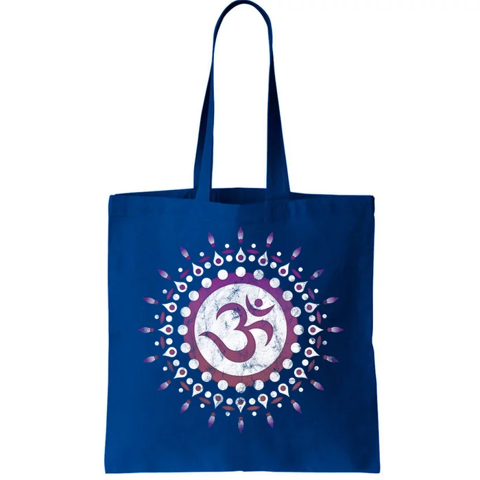 Om Tra Sun Symbol Dala Flower Yoga Namaste Love Funny Gift Tote Bag