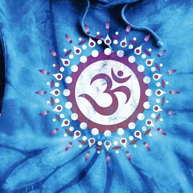 Om Tra Sun Symbol Dala Flower Yoga Namaste Love Funny Gift Tie Dye Hoodie