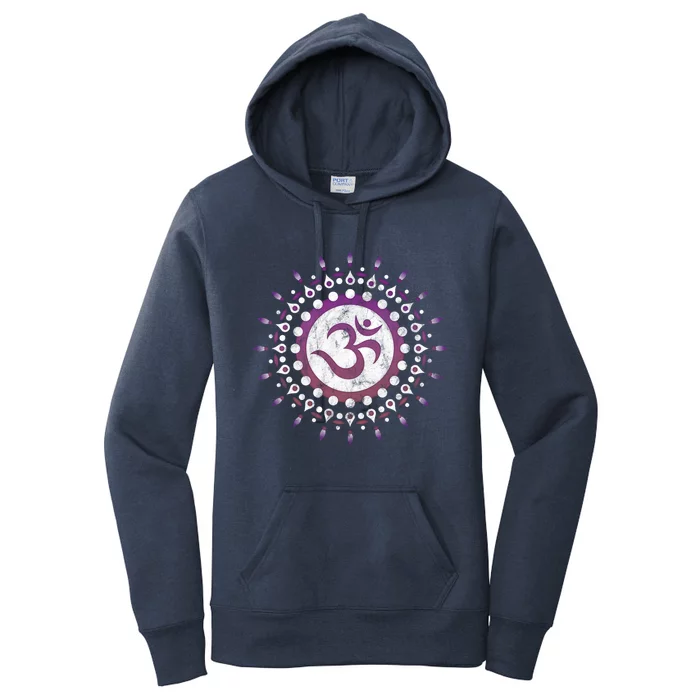 Om Tra Sun Symbol Dala Flower Yoga Namaste Love Funny Gift Women's Pullover Hoodie