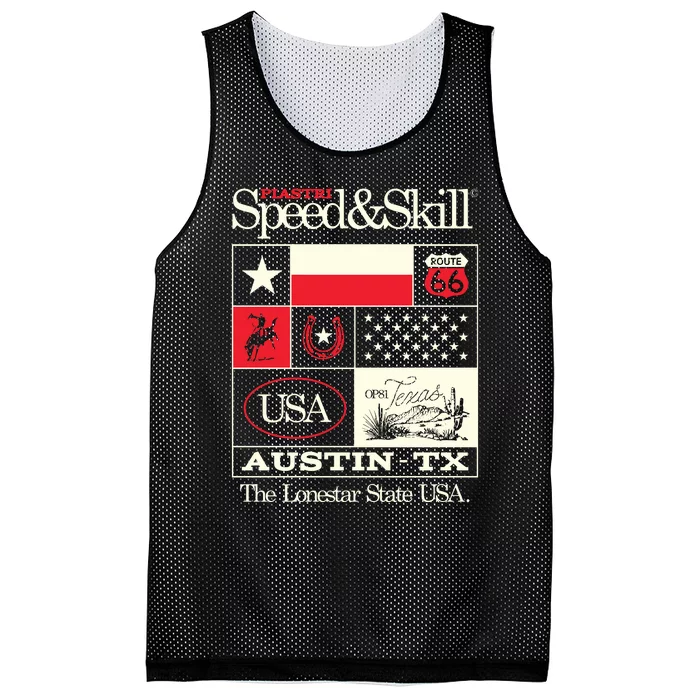 Op81 Texas Speed & Skill 2024 Mesh Reversible Basketball Jersey Tank