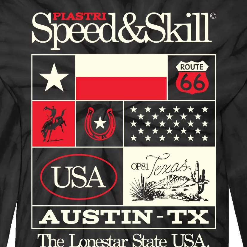 Op81 Texas Speed & Skill 2024 Tie-Dye Long Sleeve Shirt