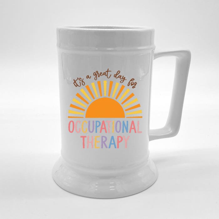 Occupational Therapy Student OT Therapist OT Assistant Front & Back Beer Stein