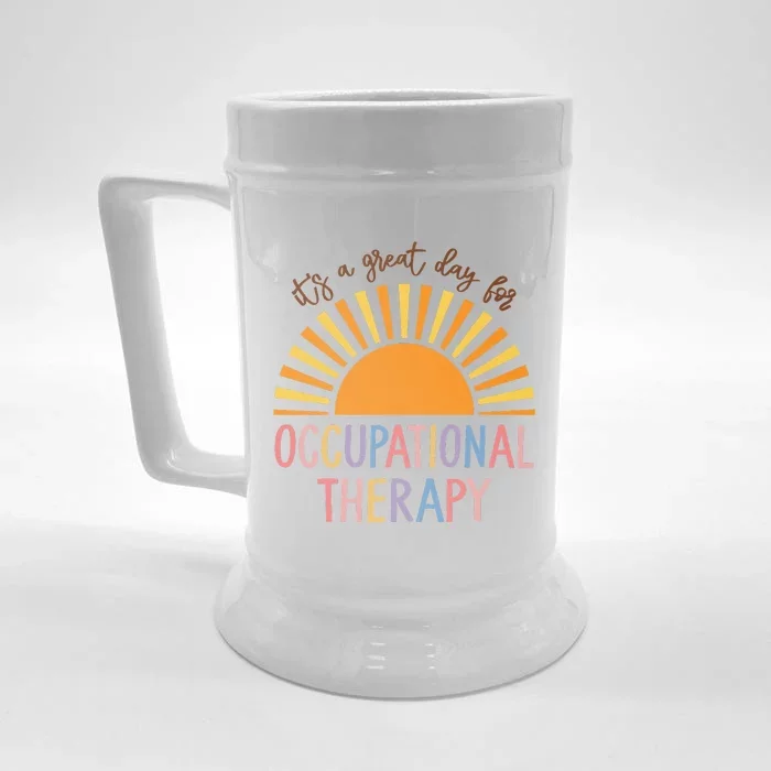 Occupational Therapy Student OT Therapist OT Assistant Front & Back Beer Stein