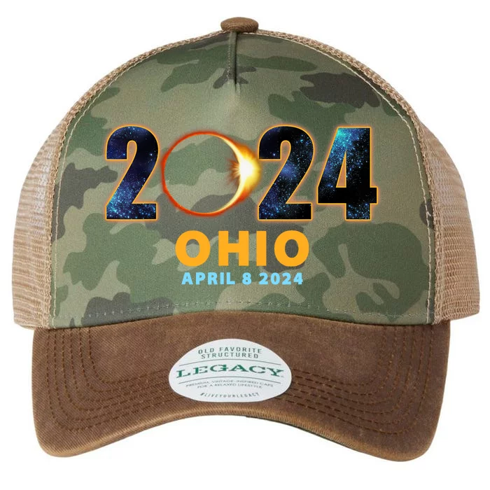 Ohio Total Solar Eclipse 2024 Legacy Tie Dye Trucker Hat