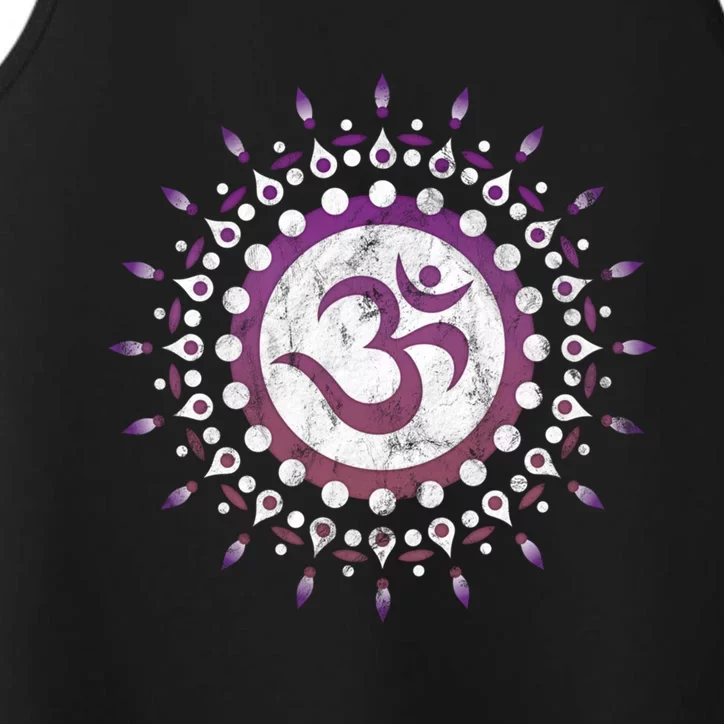 Om Tra Sun Symbol Dala Flower Yoga Namaste Love Gift Performance Tank