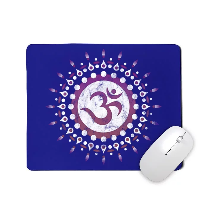 Om Tra Sun Symbol Dala Flower Yoga Namaste Love Gift Mousepad