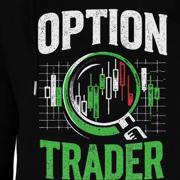 Option Trader Stock Exchange Traders Stocks Trading Womens Funnel Neck Pullover Hood