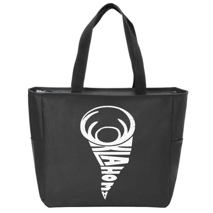 Oklahoma Tornado Storm Chaser Meteorologist Word Art Zip Tote Bag