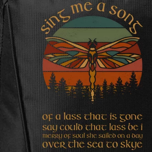 Outlander Theme Sing Me A Song Dragonfly City Backpack