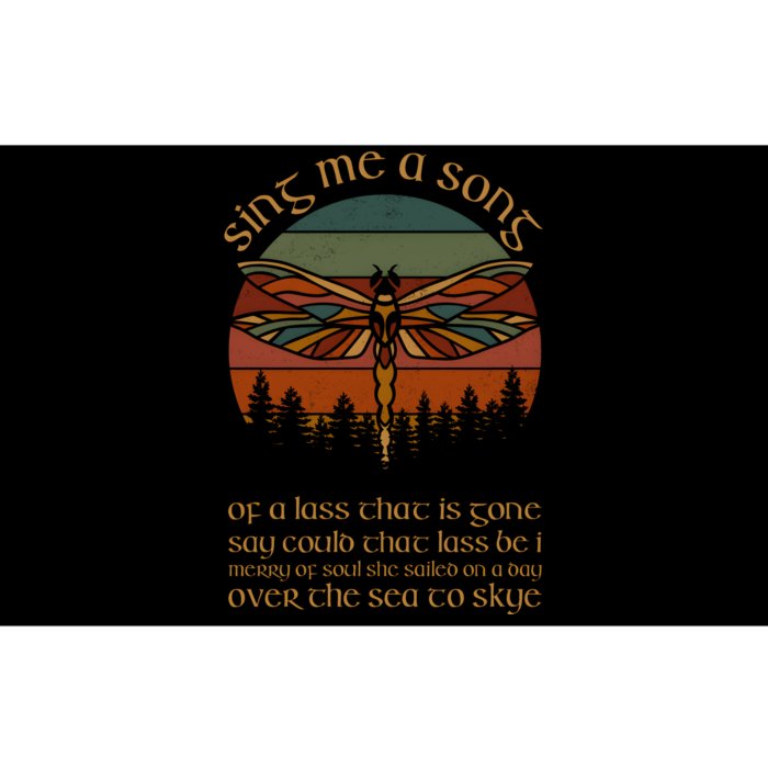 Outlander Theme Sing Me A Song Dragonfly Bumper Sticker