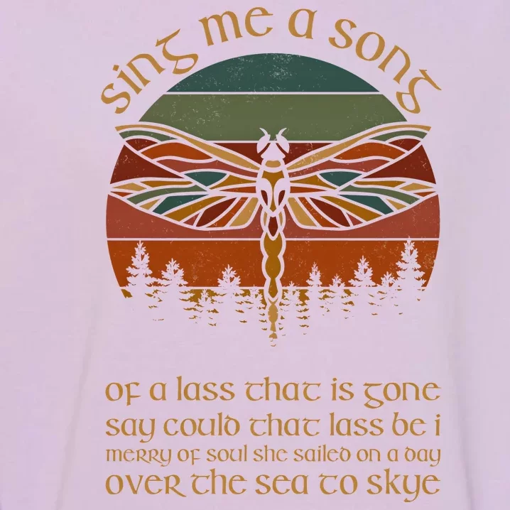 Outlander Theme Sing Me A Song Dragonfly Garment-Dyed Sweatshirt