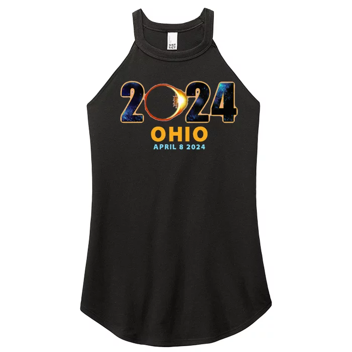 Ohio Total Solar Eclipse 2024 Women’s Perfect Tri Rocker Tank