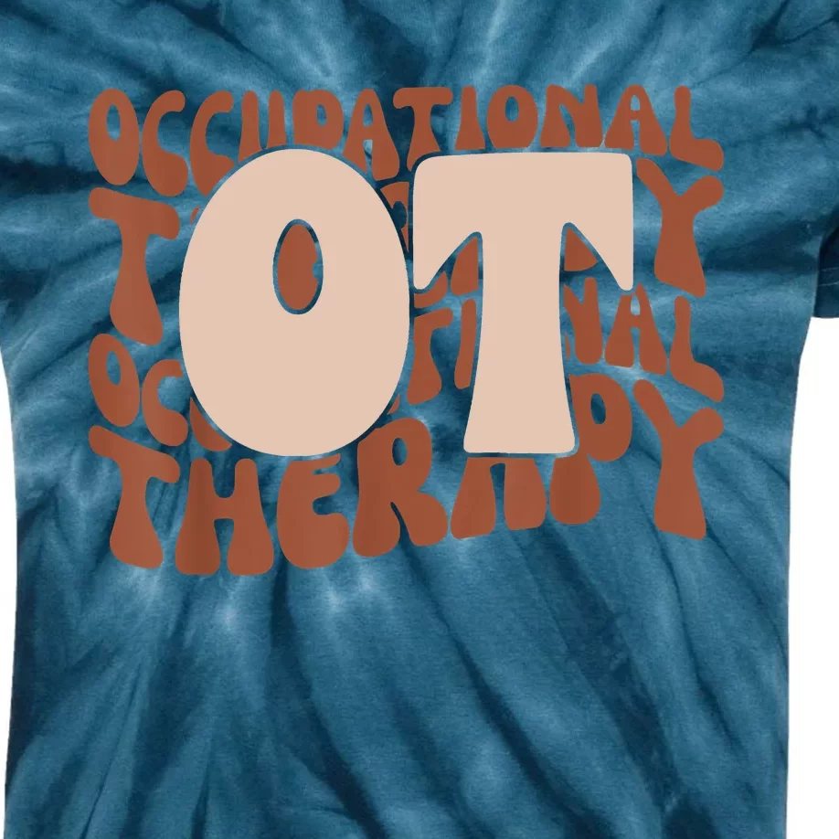 Occupational Therapy Student OT Therapist OT Assistant Kids Tie-Dye T-Shirt