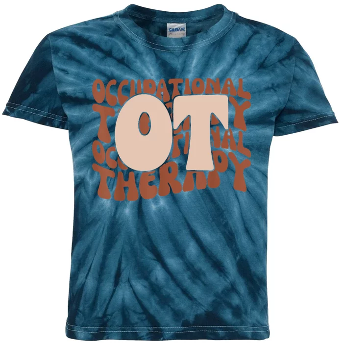 Occupational Therapy Student OT Therapist OT Assistant Kids Tie-Dye T-Shirt