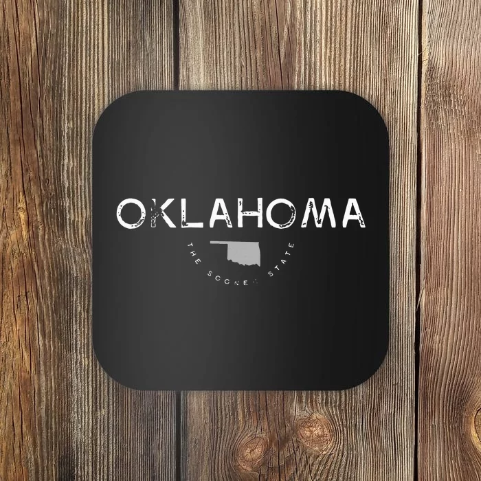 Oklahoma The Sooner State Graphic Coaster